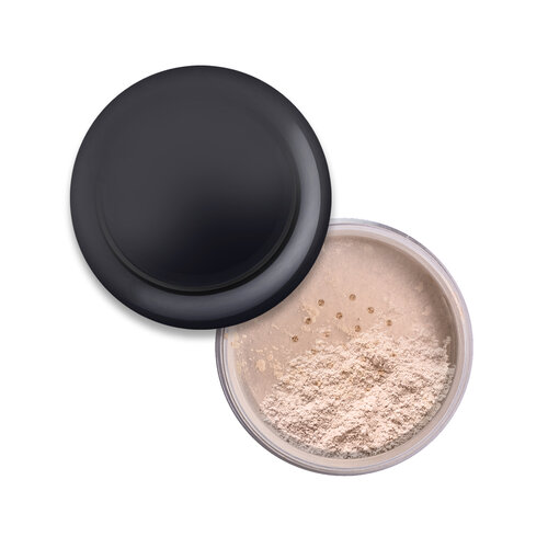 Set,Of,Face,Powder,For,Make,Up,Isolated,On,White.