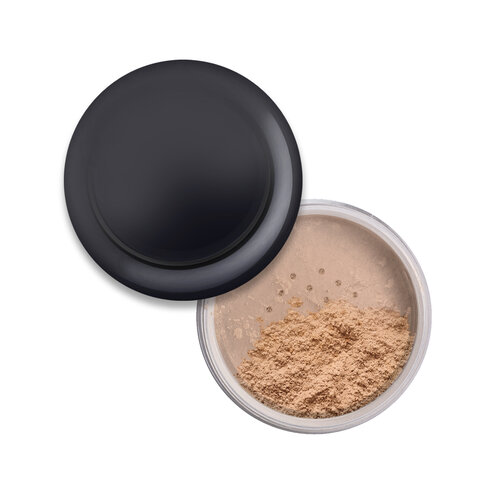 Set,Of,Face,Powder,For,Make,Up,Isolated,On,White.